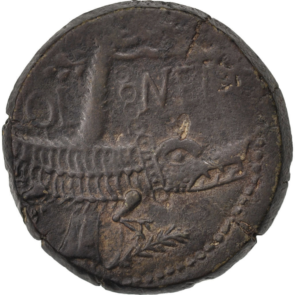 Dupondius, Nemausus, EF(40-45), Copper, Cohen #8, 13.10