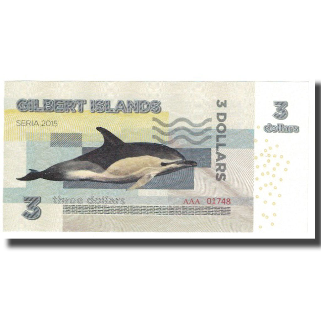 Nota, Reino Unido, 3 Dollars, 2015, GILBERT ISLAND, UNC(65-70)