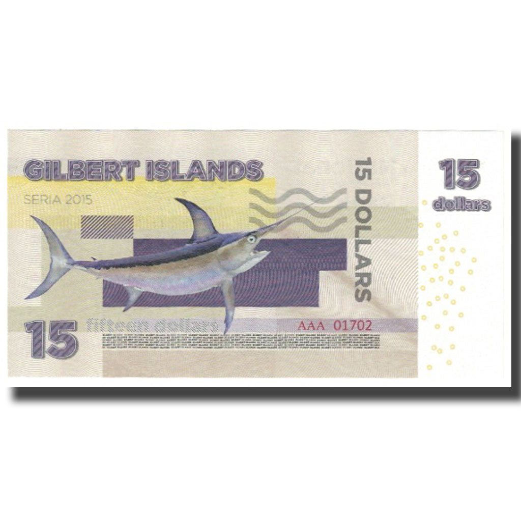 Banknot, Zjednoczone Królestwo Wielkiej Brytanii, 15 Dollars, 2015, Undated