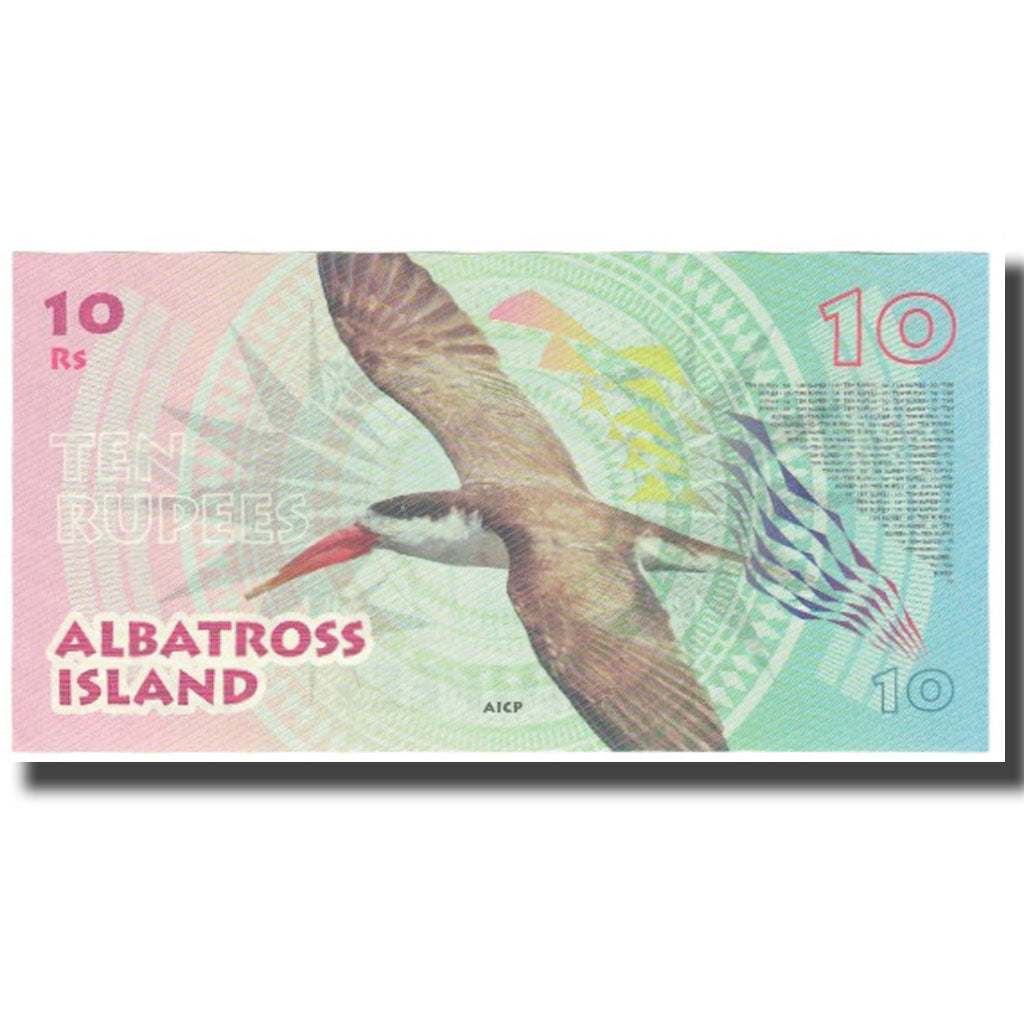 Banknot, Australia, 10 Rupees, 2016, ALBATROSS ISLAND, UNC(65-70)