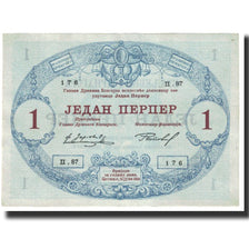 Banknote, Montenegro, 1 Perper, 1914, 1914-07-25, KM:15, AU(55-58)
