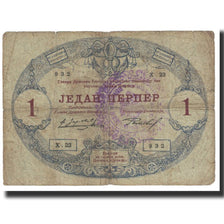 Banknote, Montenegro, 1 Perper, 1914, 1914-07-25, KM:15, VF(20-25)