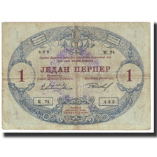 Banknote, Montenegro, 1 Perper, 1914, 1914-07-25, KM:15, VF(20-25)
