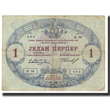 Banknote, Montenegro, 1 Perper, 1914, 1914-07-25, KM:15, VF(20-25)