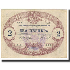 Billet, Montenegro, 2 Perpera, 1914, 1914-07-25, KM:16, TTB
