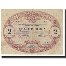 Banknot, Montenegro, 2 Perpera, 1914, 1914-07-25, KM:16, EF(40-45)