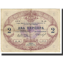 Nota, Montenegro, 2 Perpera, 1914, 1914-07-25, KM:16, EF(40-45)