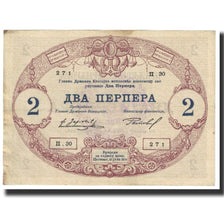Billet, Montenegro, 2 Perpera, 1914, 1914-07-25, KM:16, TTB
