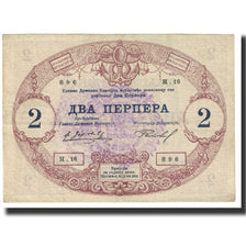 Billet, Montenegro, 2 Perpera, 1914, 1914-07-25, KM:16, TTB