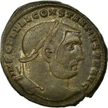 Münze, Constantius I, Follis, Thessalonica, SS+, Kupfer, Cohen:102
