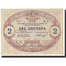 Nota, Montenegro, 2 Perpera, 1914, 1914-07-25, KM:16, EF(40-45)