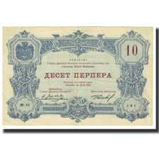 Nota, Montenegro, 10 Perpera, 1914, 1914-07-25, KM:18, EF(40-45)