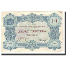 Banknote, Montenegro, 10 Perpera, 1914, 1914-07-25, KM:18, VF(20-25)