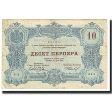Banknote, Montenegro, 10 Perpera, 1914, 1914-07-25, KM:18, VF(20-25)