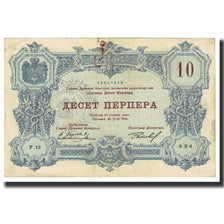 Banknote, Montenegro, 10 Perpera, 1914, 1914-07-25, KM:18, VF(20-25)