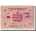 Banknot, Montenegro, 10 Perpera, 1914, 1914-07-25, KM:10, VF(20-25)