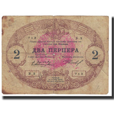 Banknote, Montenegro, 2 Perpera, 1914, 1914-07-25, KM:16, VF(20-25)