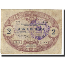 Banknote, Montenegro, 2 Perpera, 1914, 1914-07-25, KM:16, VF(20-25)