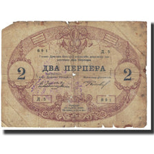 Banknote, Montenegro, 2 Perpera, 1914, 1914-07-25, KM:16, VF(20-25)