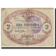 Banknote, Montenegro, 2 Perpera, 1914, 1914-07-25, KM:16, VF(20-25)