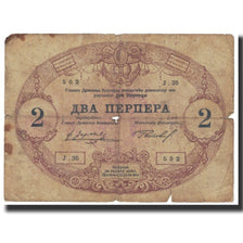 Billet, Montenegro, 2 Perpera, 1914, 1914-07-25, KM:16, TB
