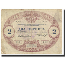 Banknote, Montenegro, 2 Perpera, 1914, 1914-07-25, KM:16, VF(20-25)