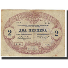 Banknote, Montenegro, 2 Perpera, 1914, 1914-07-25, KM:16, VF(20-25)