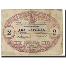 Banknote, Montenegro, 2 Perpera, 1914, 1914-07-25, KM:16, VF(20-25)