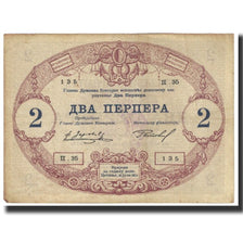 Banknote, Montenegro, 2 Perpera, 1914, 1914-07-25, KM:16, VF(20-25)