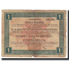 Billet, Montenegro, 1 Perper, 1917, 1917-07-05, TB