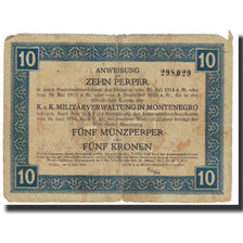 Banconote, Montenegro, 10 Perper, 1917, 1917-06-01, MB