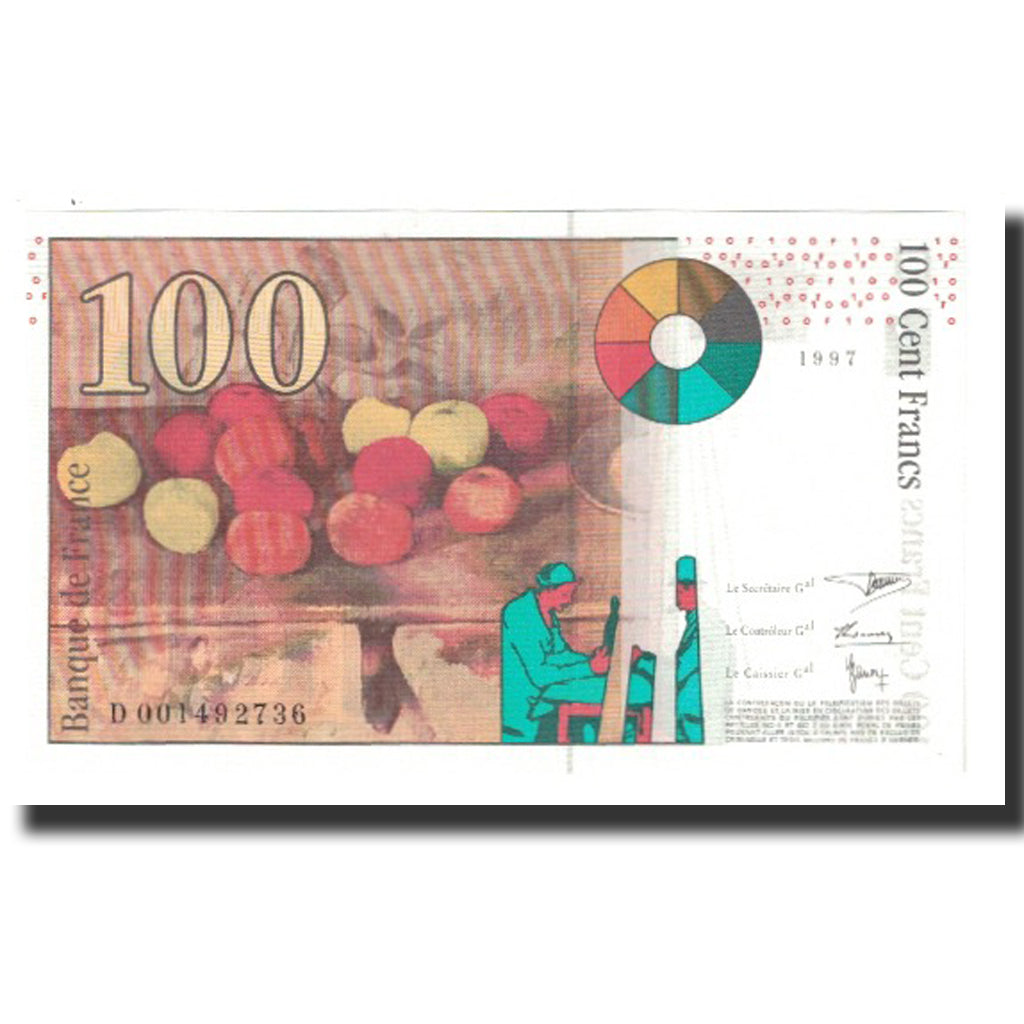 France, 100 Francs, Cézanne, 1997, P. Rousseau and R. Favre-Gilly, NEUF