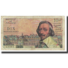 France, 10 Nouveaux Francs, Richelieu, 1959, J. Belin, G. Gouin d'Ambrieres and