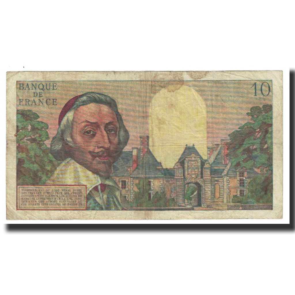 France, 10 Nouveaux Francs, Richelieu, 1959, J. Belin, G. Gouin d'Ambrieres and