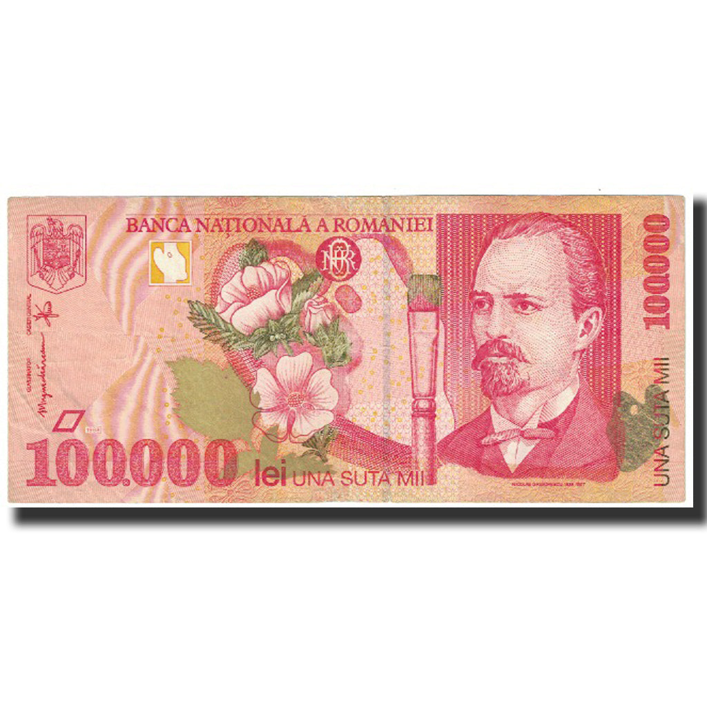Banknot, Rumunia, 100,000 Lei, 1998, KM:110, EF(40-45)