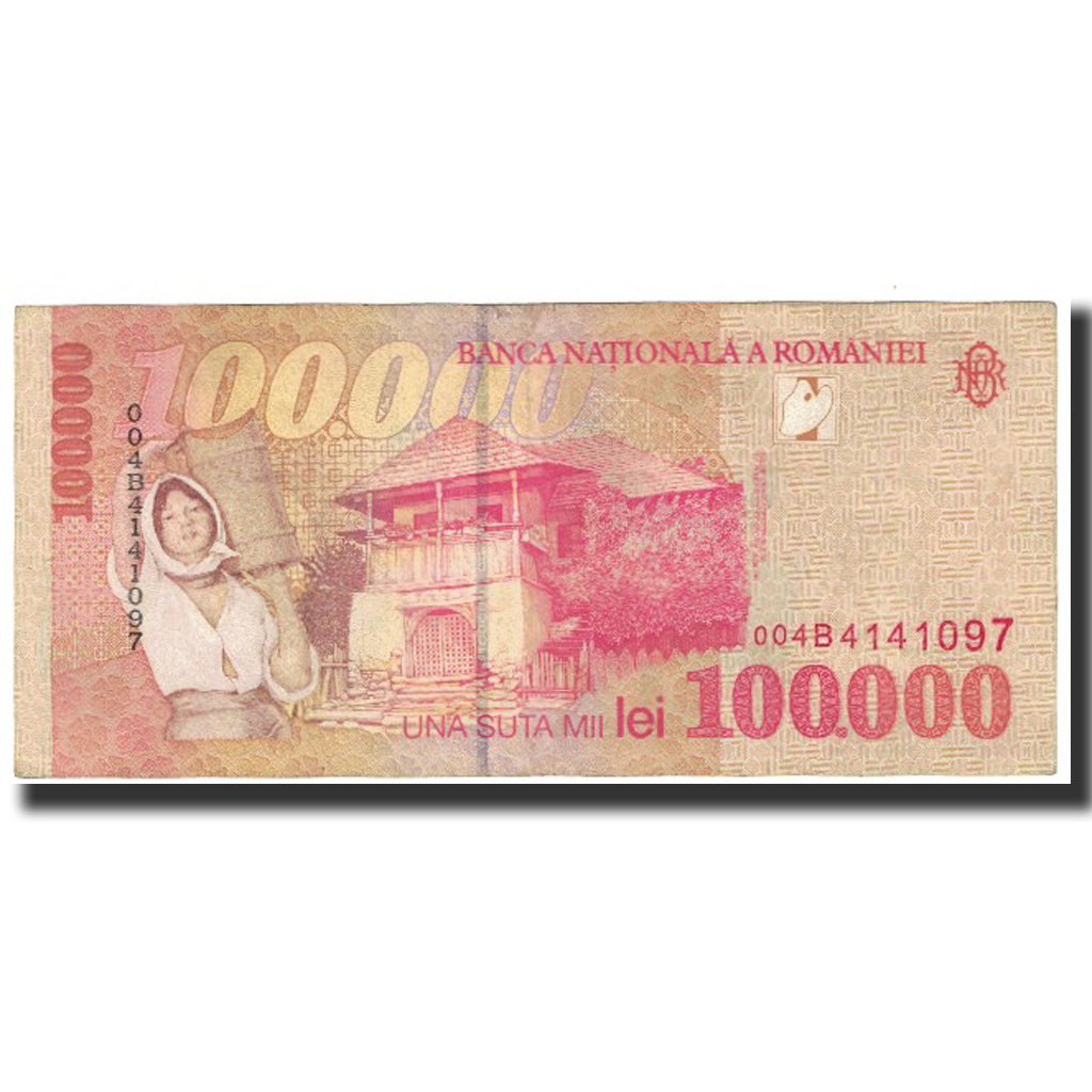 Banknot, Rumunia, 100,000 Lei, 1998, KM:110, EF(40-45)