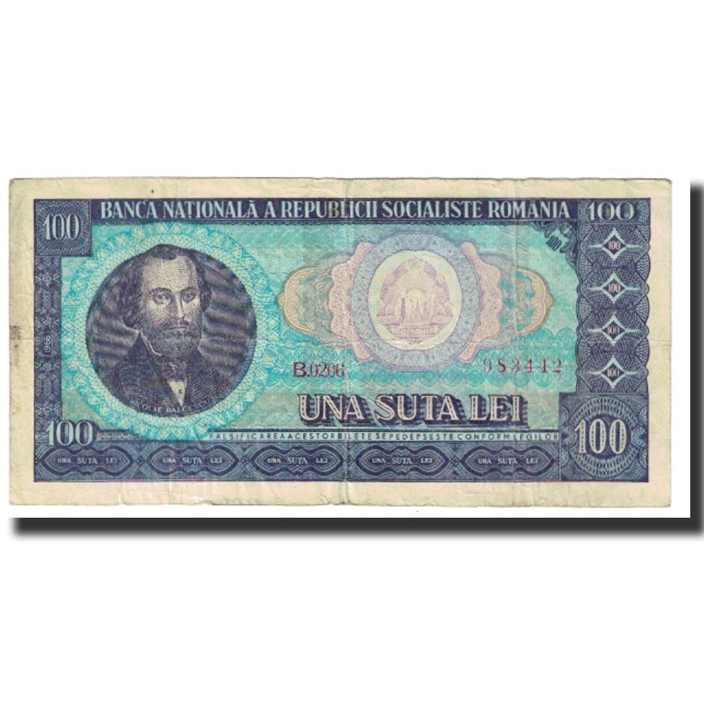 Banconote, Romania, 100 Lei, KM:97a, MB