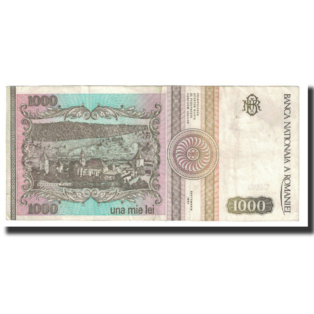 Geldschein, Rumänien, 1000 Lei, 1991, 1994-09, KM:101Aa, SS