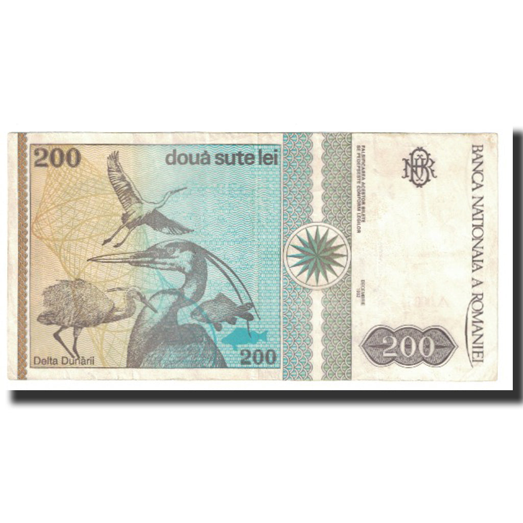 Banknot, Rumunia, 200 Lei, 1992, 1992-12, KM:100a, EF(40-45)
