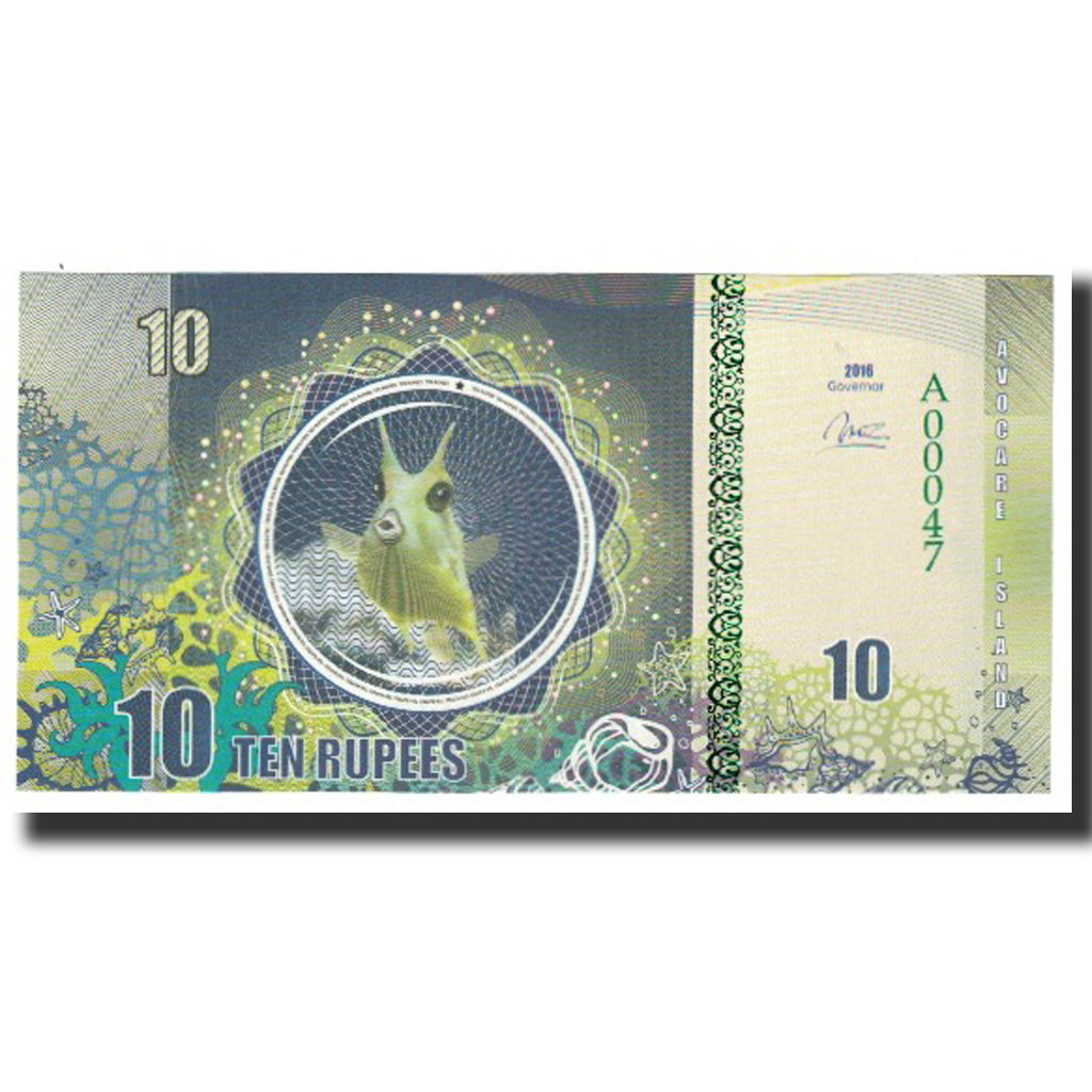 Biljet, Mauritius, 10 Rupees, 2016, NIEUW