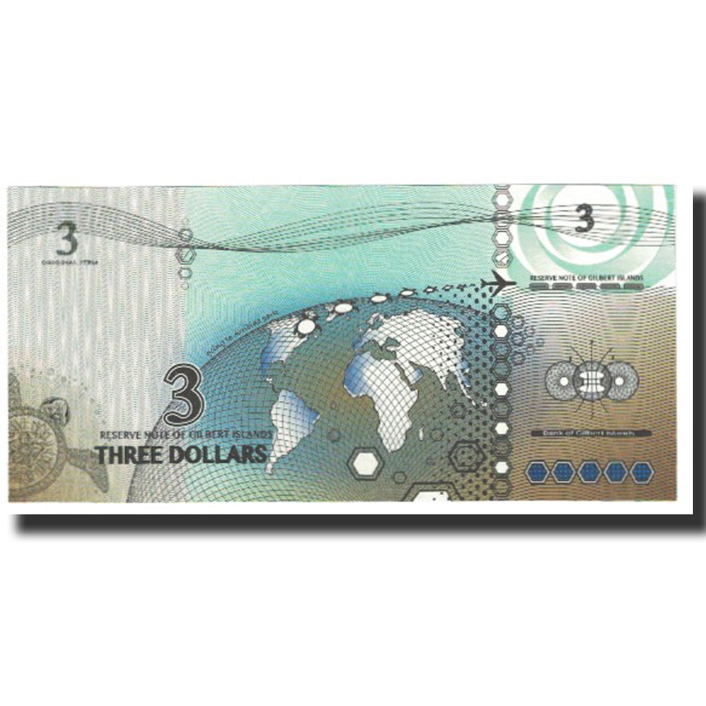 Nota, Papua-Nova Guiné, 3 Dollars, UNC(65-70)