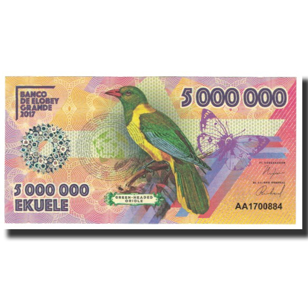 Biljet, Equatoriaal Guinea, Ekuele, 2017, NIEUW