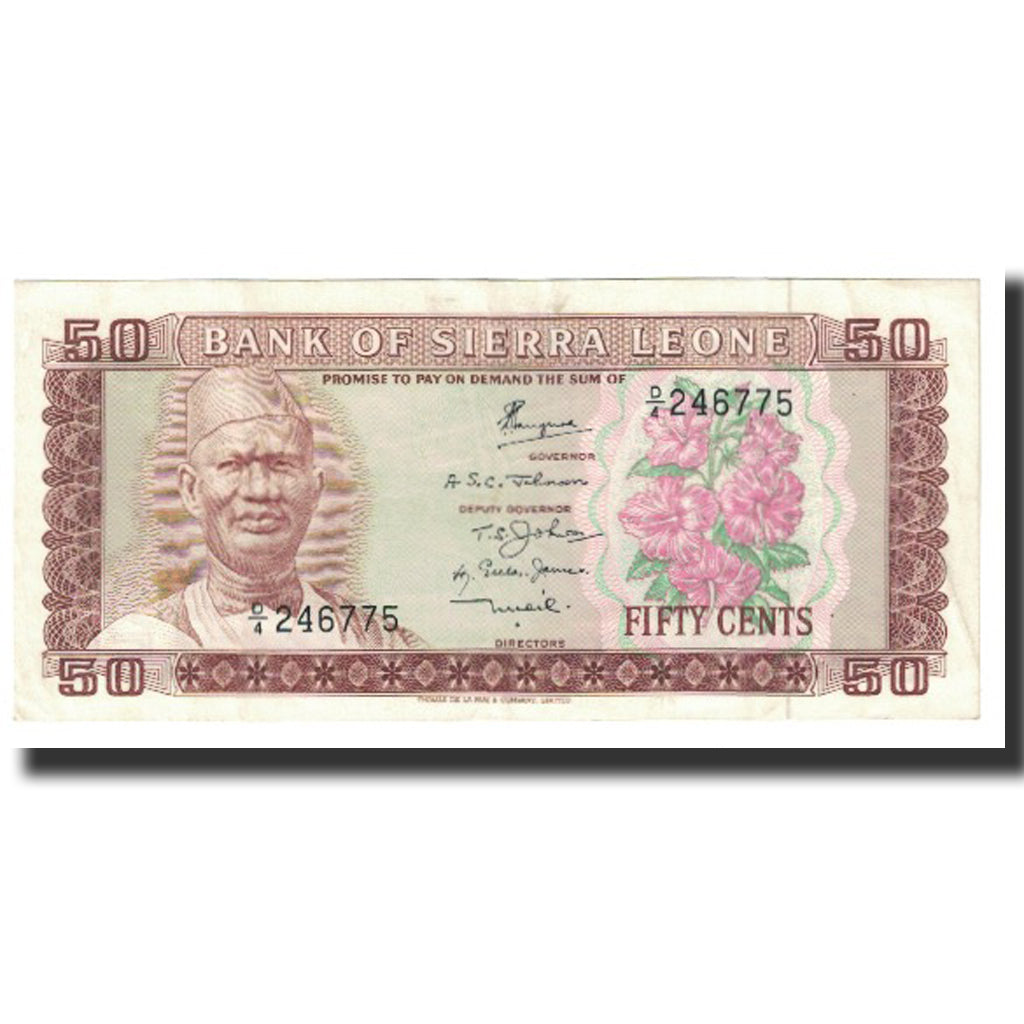 Billet, Sierra Leone, 50 Cents, KM:4a, TTB