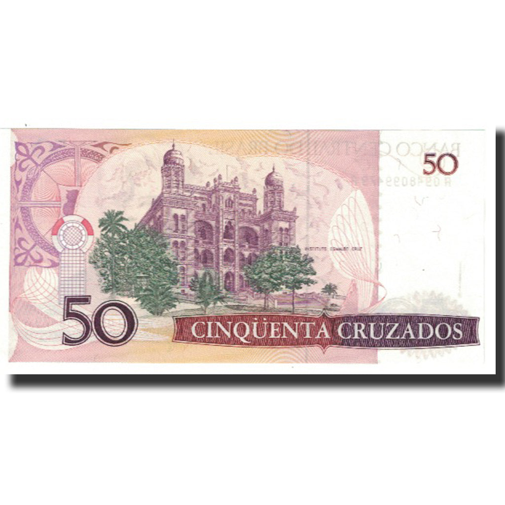 Geldschein, Brasilien, 50 Cruzados, KM:210a, UNZ-