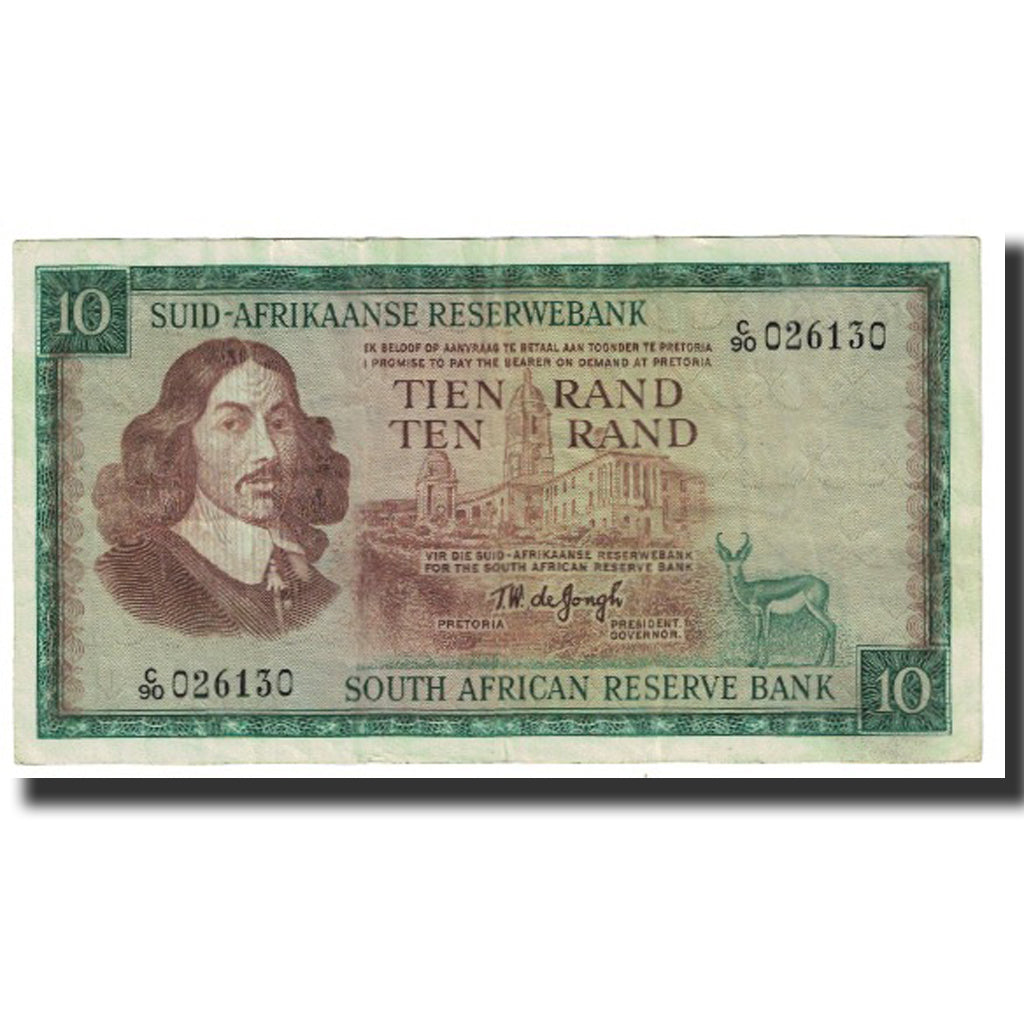 Billet, Afrique du Sud, 10 Rand, KM:114b, TTB