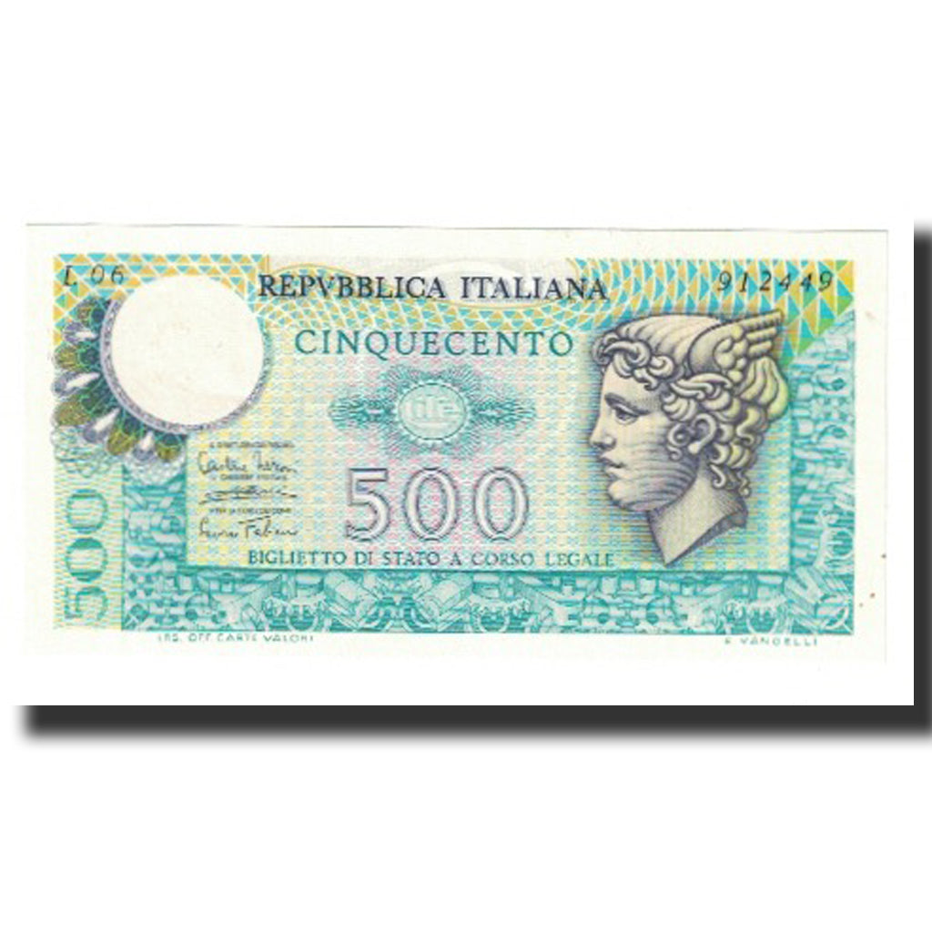 Banknot, Włochy, 500 Lire, KM:95, UNC(63)