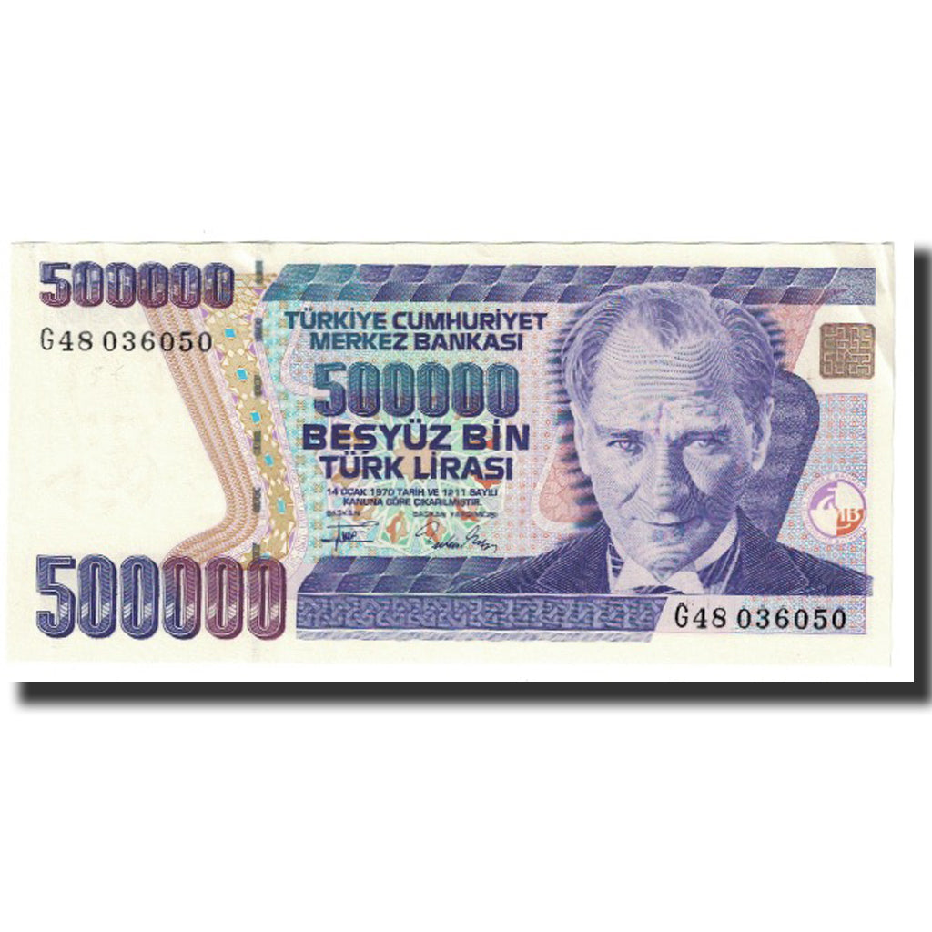 Banknote, Turkey, 500,000 Lira, 1970, 1970-10-14, KM:208, AU(55-58)