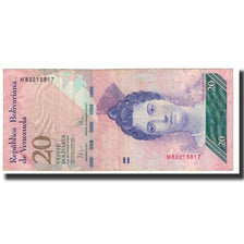 Biljet, Venezuela, 20 Bolivares, 2009, 2009-09-03, KM:91d, TTB