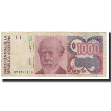 Banknot, Argentina, 1000 Australes, KM:329a, VF(20-25)