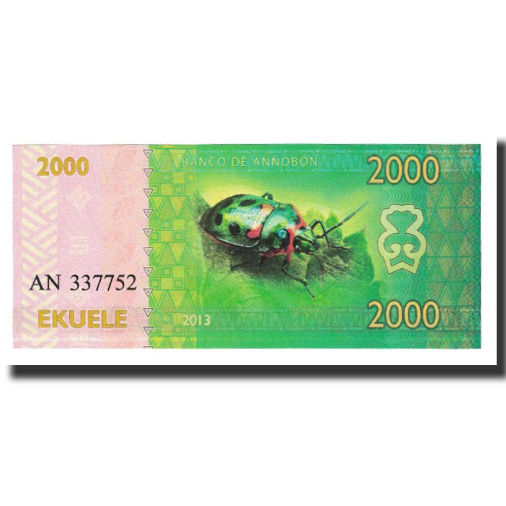 Biljet, Equatoriaal Guinea, 2000 Ekuele, 2013, NIEUW